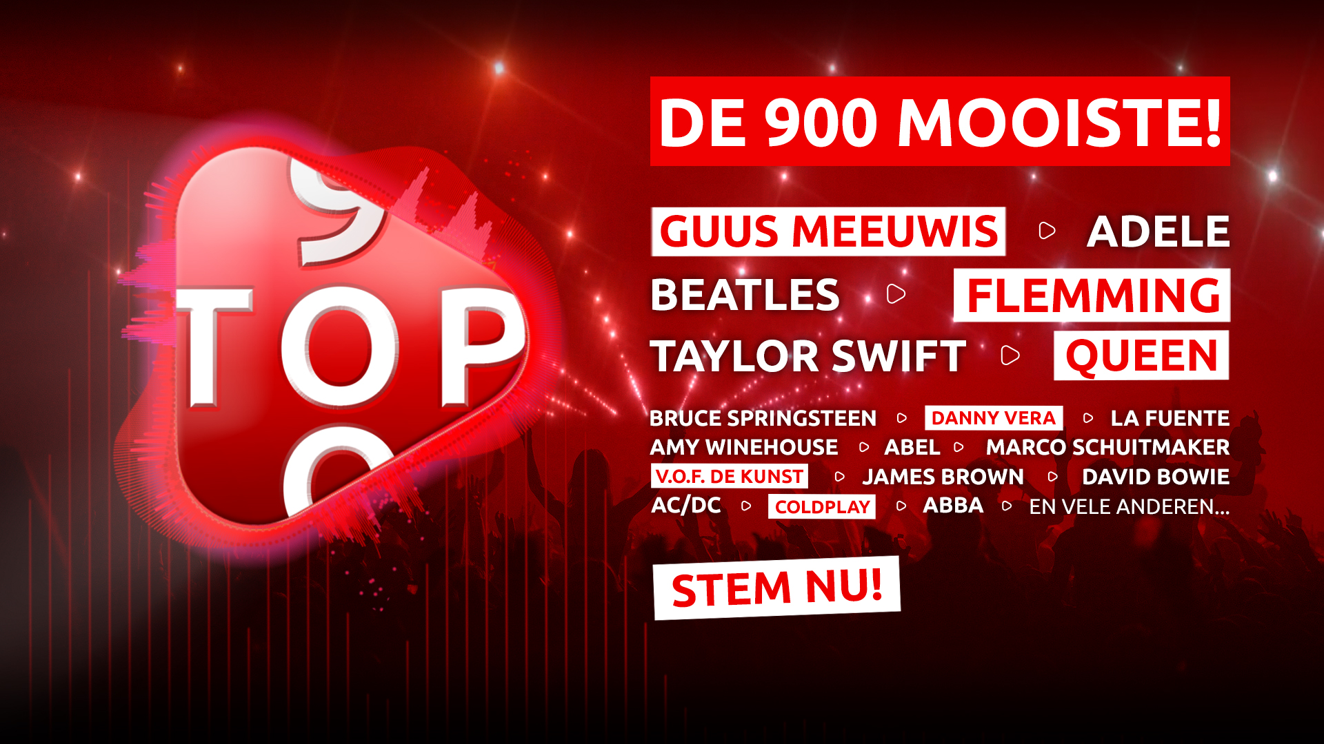De Top 900 komt er weer aan, stem direct!